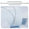 S925 Sterling Silver Platinum Plated Zircon Bird DIY Pendant(BSC993)