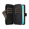 For Samsung Galaxy A06 Nine-card Slots Zipper Wallet Bag Leather Phone Case(Black)