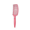 Fluffy Rib Comb Massage Comb(Pink Round Handle)