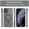 For iPhone 11 Pro Max MagSafe Frosted Translucent TPU + PC Full Coverage Phone Case(Black)