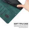 For Xiaomi Redmi K70 / K70 Pro Skin Feel Stripe Pattern Leather Phone Case with Long Lanyard(Green)