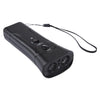 Ultrasonic Dog Repeller & LED Flashlight - Black
