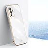 For Samsung Galaxy A82 5G XINLI Straight 6D Plating Gold Edge TPU Shockproof Case(White)