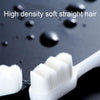 10pcs Nano Silk Soft Bristle Independent Packing Portable Couple Toothbrush, Spec: Black Wave