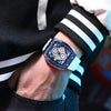 Curren 8442 Sport Six-Hand Silicone Strap Men Quartz Watch, Color: Rose Shell Blue