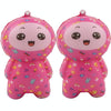 2 PCS TTPU1252 Color-Printed Smiley Face Doll Slow Rebound Decompression Toy(Pink)