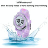 JNEW A380-86576 Student Cartoon Flamingo Waterproof Luminous Multifunction LED Electronic Watch(Rose Red)