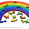 Rainbow Puzzle Irregularly Shaped Adult Wooden Puzzle Toy