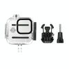 For GoPro Hero11 Black Mini PULUZ 40m Waterproof Housing Protective Case with Buckle Basic Mount & Screw (Transparent)