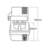 12V 300A Car Selector Isolator Disconnect Rotary Switch Cut (Red)