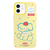 For iPhone 12 Skin Feeling Jelly TPU Hybrid PC Phone Case(Apple Elephant Yellow)