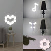 Touch Sensor Light Hive Lamp Creative Background Wall Decoration Lamp Festive Atmosphere Lights UK Plug(6-piece set with plug)
