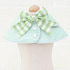 Light Green Dog Bandana Bib, Small, Absorbent Cotton