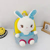 Kindergarten School Bag Plush Toy Children Cute Cartoon Backpack(Bunny Blue)