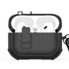 For AirPods Pro 2 DUX DUCIS PECP Series Split Earphone Case with Hook(Black)