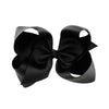 5 PCS 6 Inch Colorful Kids Girls Big Solid Ribbon Hair Bow Clips(4)