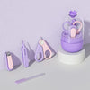 4-In-1 Infant Nails Clippers Newborn Cleaning Care Set(Purple)