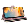 For Samsung Galaxy S22+ 5G Nine-card Slots Zipper Wallet Bag Leather Phone Case(Rose Gold)