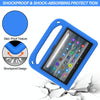 For Amazon Fire 7 2022 Handle EVA Shockproof Tablet Case with Triangle Holder(Blue)