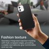 For iPhone 12 Carbon Fiber Series IMD Phone Case(Black)