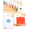 10 PCS Hollow Cartoon Greeting Card(Red Gift)