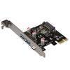 USB 3.1 Type-C PCIe to Type-C and Type A 3.0 Expansion Card USB PCI Express Riser Card