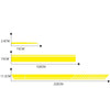 D-936 Stripe Pattern Car Modified Decorative Sticker(Yellow)