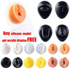 Soft Silicone Simulation Ear Model Practice Display Props, Style:Left Ear(Complexion)