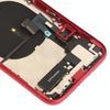 iPhone XR Red Battery Back Cover Assembly with Side Keys & Wireless Charging