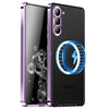 For Samsung Galaxy S25 5G MagSafe Magnetic Frosted Metal Phone Case(Purple)