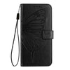For Xiaomi Redmi K70 / K70 Pro Embossed Butterfly Leather Phone Case(Black)