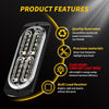 2pcs DC12-24V 3.2W Car 20LED Ultra-thin Strobe Light(White + Yellow Light)