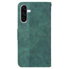 For Samsung Galaxy A36 5G / A56 5G Geometric Embossed Leather Phone Case(Green)