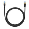 Baseus PCWL-A106 High Speed CAT7 10Gigabit Ethernet Braided Cable, Length:1m(Black)