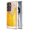 For Samsung Galaxy S25 Ultra 5G Electroplating Marble Dual-side IMD Phone Case(Draft Beer)