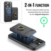 For iPhone 13 Pro DG.MING K1 MagSafe Detachable Wallet RFID Back Cover Phone Case(Black)