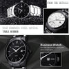 CURREN 8106 Fashion Business Calendar Waterproof Full Steel Quartz Watch(white case white face)