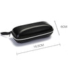 Sunglasses PU Leather Shell Zipper Glasses Case Box, Size: 16.5*6cm