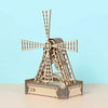Windmill 3D Wooden Puzzle Toys DIY Handmade Ornaments