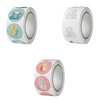 10 PCS Round Cartoon Animal Stickers Cute Hand-Made Sealing Stickers, Size: 25mm 500 / Rolls(C99)