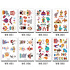 30 PCS Cartoon Cute Tattoo Stickers Children Amusement Park Stickers(WK-006)
