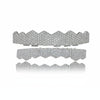 Hip-HopGold-Plated Micro-Inlaid Zircon 8 Gold Braces, Colour: Silver Suit