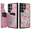 For Samsung Galaxy S25 Ultra 5G Printed Double Buckle RFID Anti-theft Phone Case(Pastoral Rose)