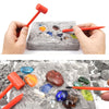 3 PCS Colorful Gemstone Archaeological Treasure Excavation Toy Creative DIY Puzzle Toy