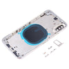 iPhone XS Back Cover Replacement White - Camera Lens & SIM Tray