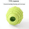 Dog Teething Chew Toy - Durable TPR & Cotton Rope (Green)