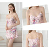 V-neck Backless Daffodils Short Sling Nightdress, Size:M(Light Pink)