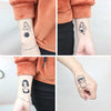 50 PCS Bad Girl Waterproof Dark Tattoo Stickers(CC6364)