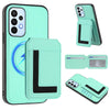 For Samsung Galaxy A13 4G CX01 Detachable Magsafe Magnetic Card Bag Phone Case(Mint Green)