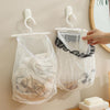 Wall Hanging Storage Bag Drying Underwear Mesh Pocket Cosmetic Storage Hanging Bag, Model: With Lace